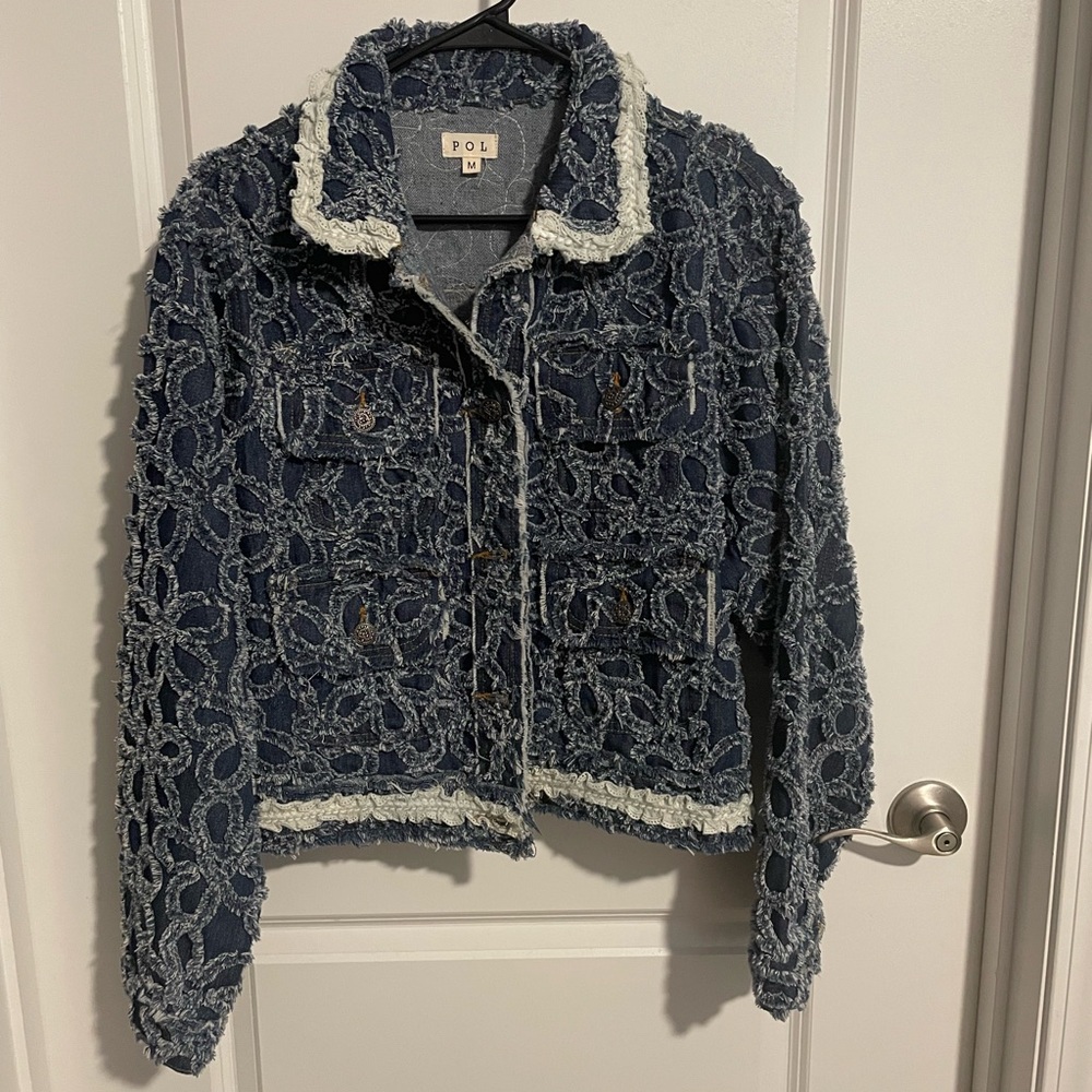 POL Women's Blue Denim Jacket